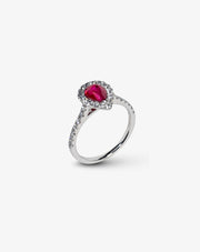 Gold with Diamonds and Pink Rubies Ring