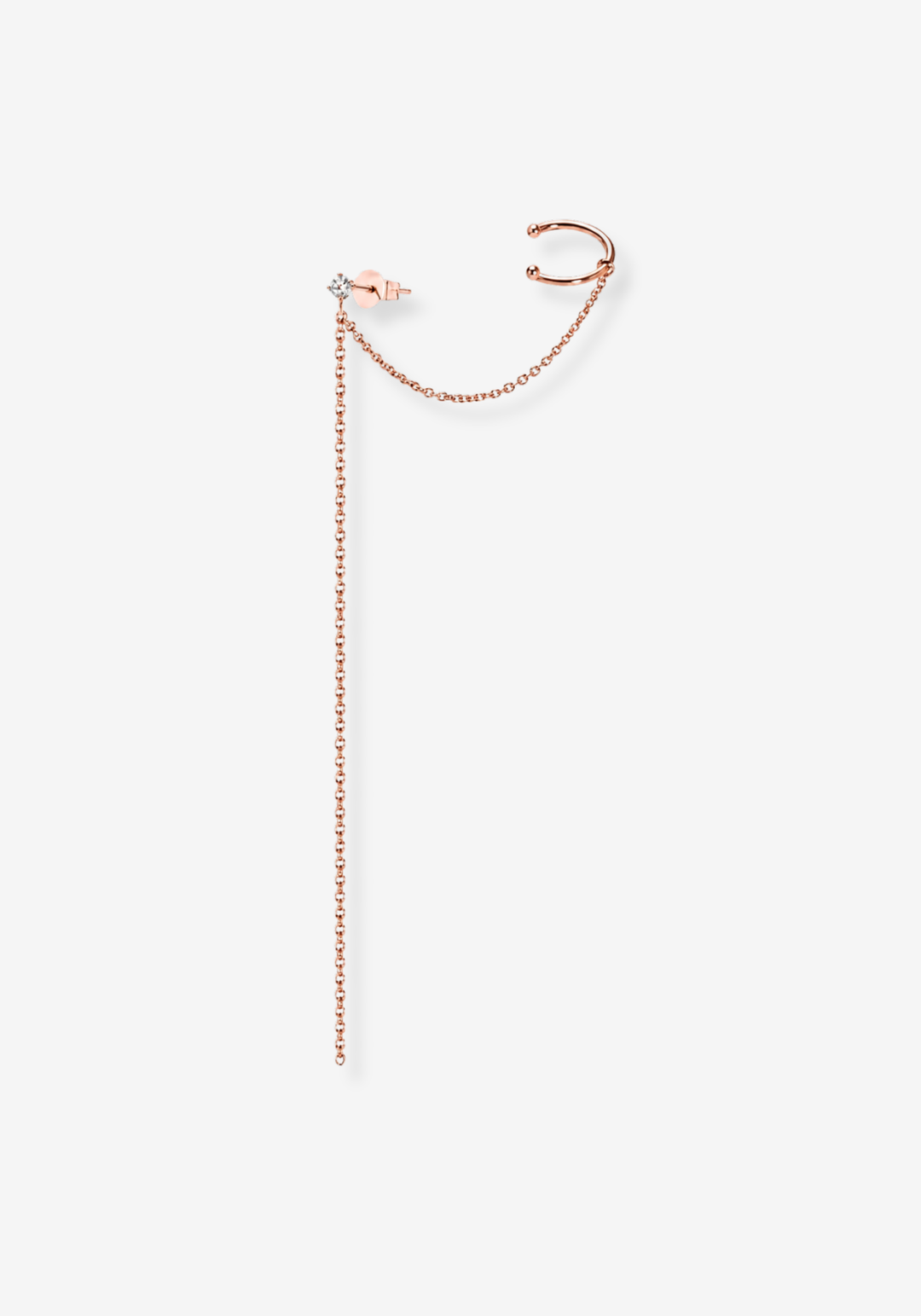 Ear Cuff solitário com argola