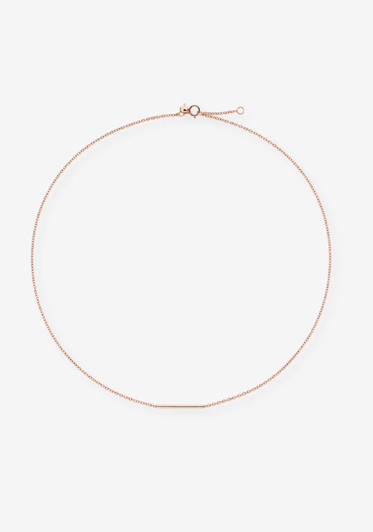 Colar Linha Ouro Rosa