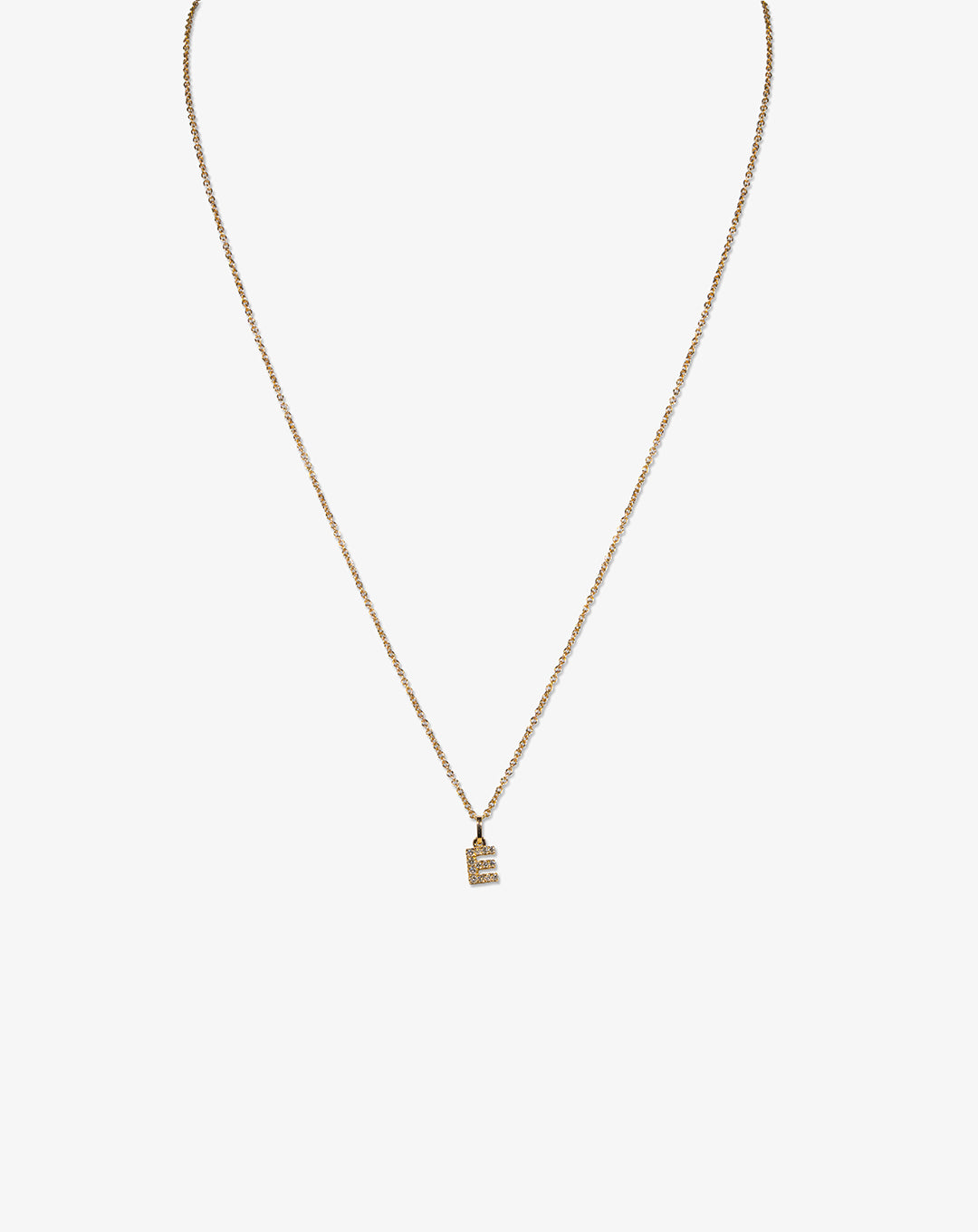 Colar letra em ouro e diamantes