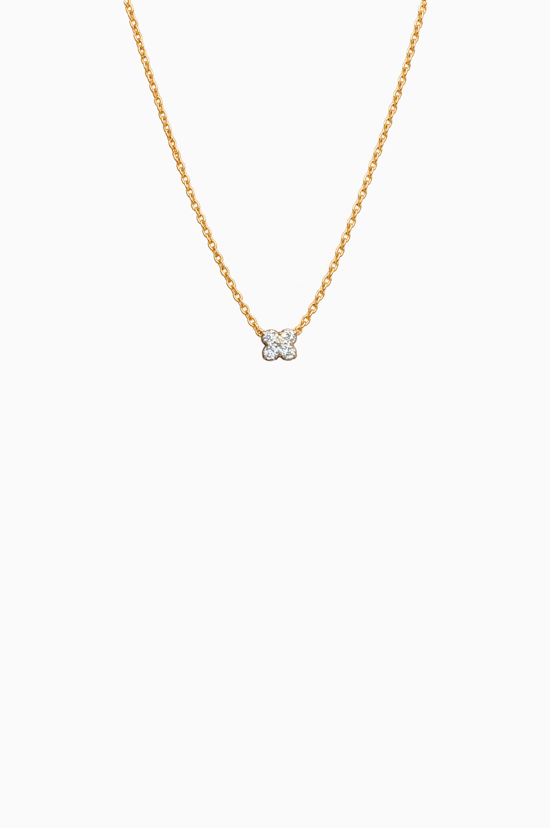 Pink Gold Necklaces with Diamonds