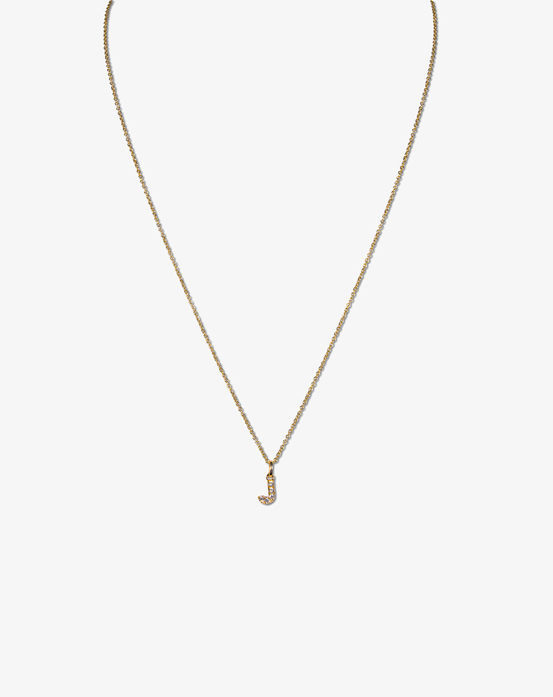 Colar letra em ouro e diamantes
