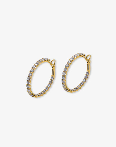 Gold and Diamond Earrings
