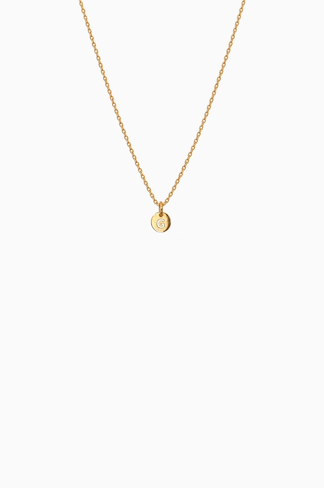 Colar em ouro amarelo com a letra G