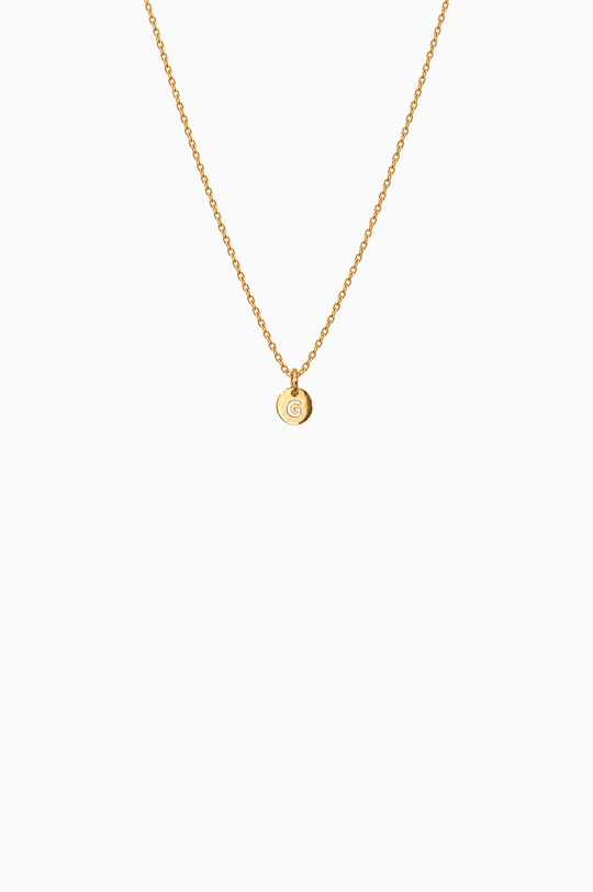 Colar em ouro amarelo com a letra G