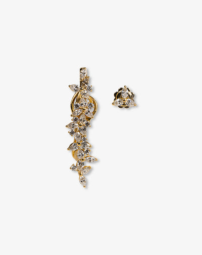 Gold and Diamonds Earrings