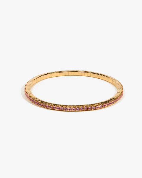 Pink Sapphires Tennis Bracelet