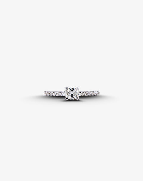 White Gold and Diamond Ring