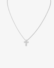 Necklace with Diamonds and Cross