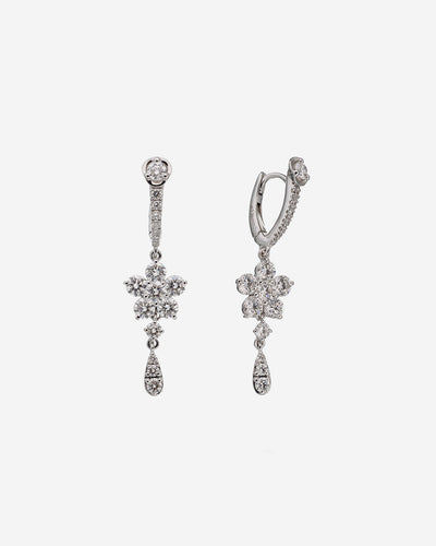 White Gold and Diamond Earring
