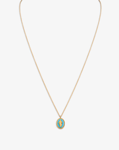 Turquoise Medallion Necklace