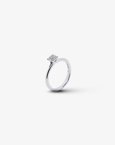 White Gold and Diamond Ring