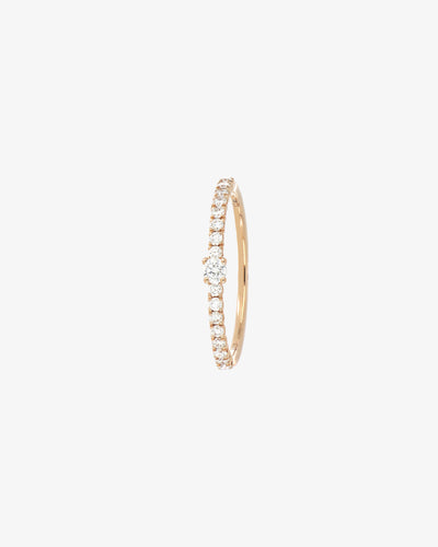Pink Gold and Diamond Ring