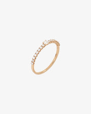 Pink Gold and Diamond Ring