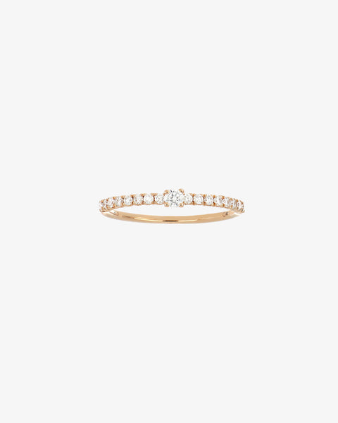 Pink Gold and Diamond Ring