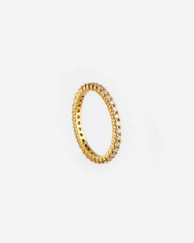 Pink Gold and Diamond Ring