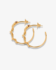 Snake Hoop Earrings