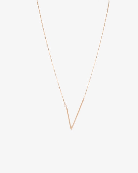 Yellow Gold V Necklace II