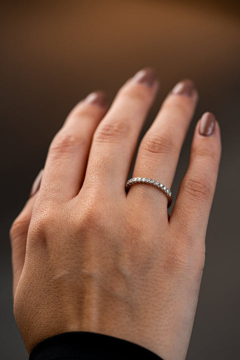 White Gold and XV Diamond Engagement Ring