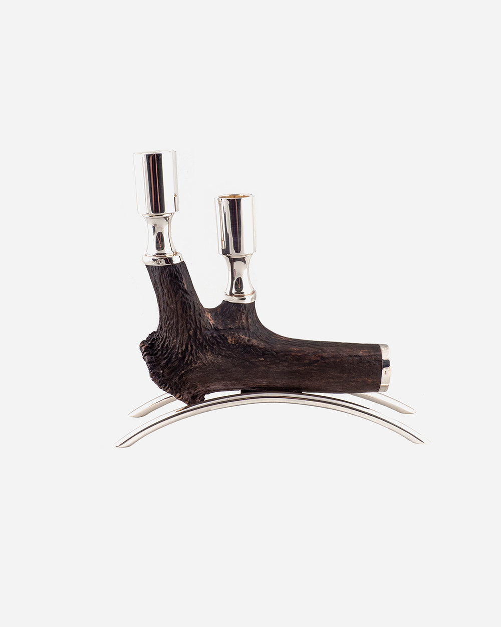 Silver Candlestick and Deer Rush