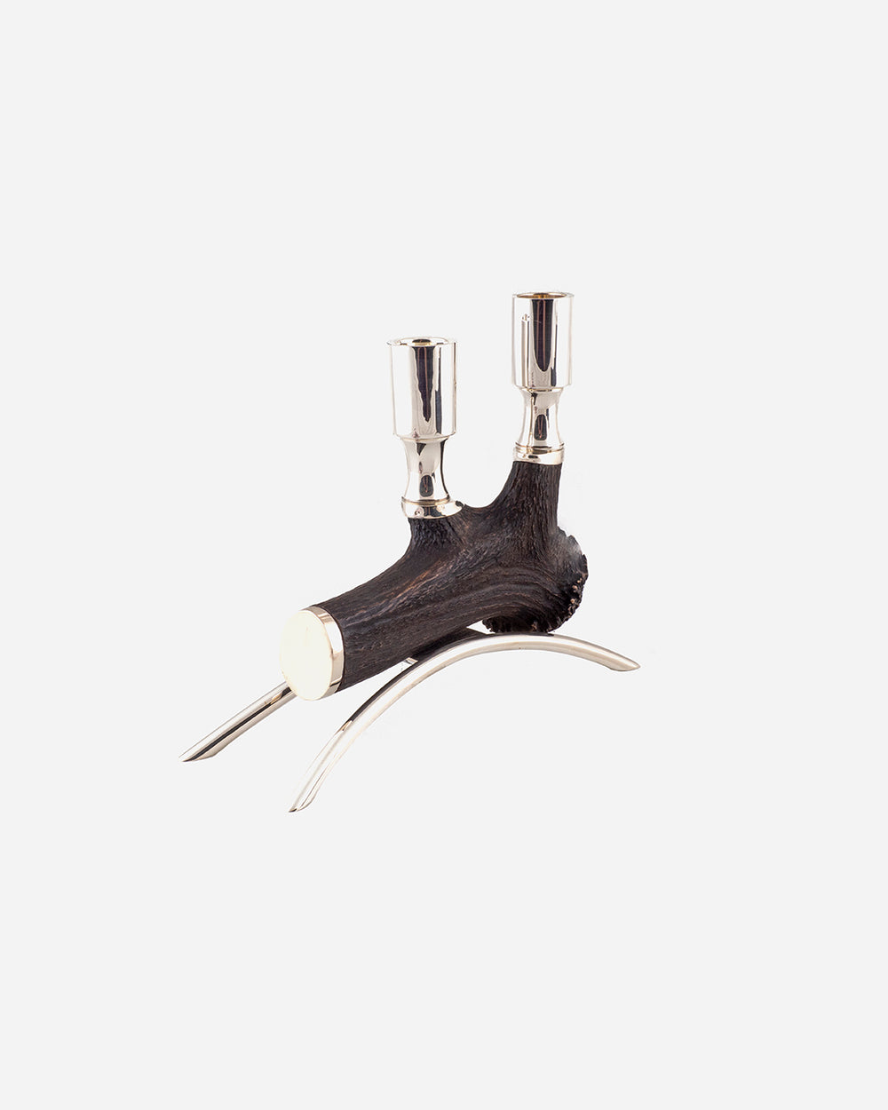 Silver Candlestick and Deer Rush