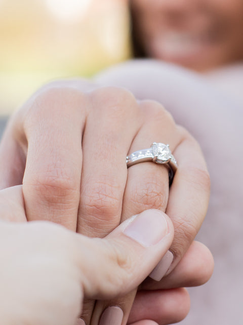 White Gold Diamond Engagement Ring III