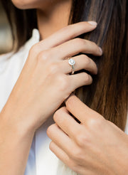 White Gold Diamond Ring VII