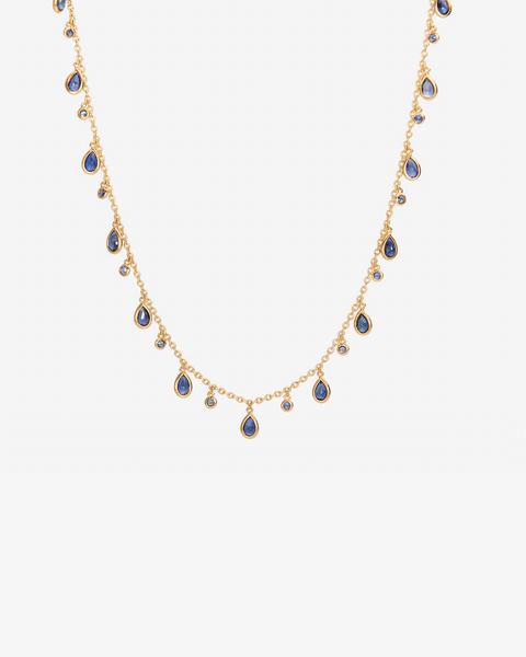 Classic Gold Necklace with Stones