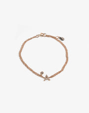 Gold and Diamond Bracelet with Letter