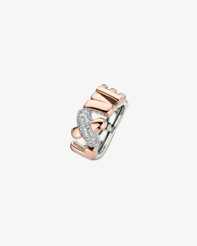 LXVE Ring with Diamonds