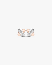 Cross Earrings with Diamonds