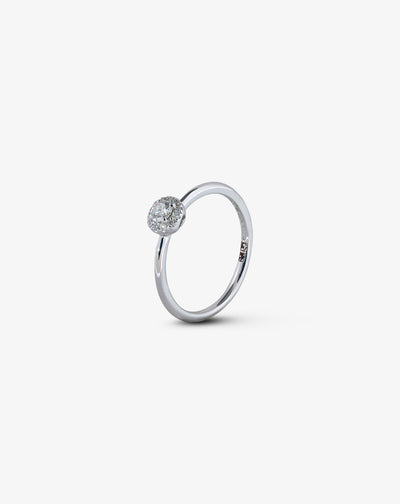 White Gold and Diamond Engagement Ring