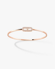 Move Uno Pavé Flex Bangle Bracelet - Rose Gold