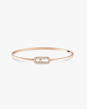 Move Uno Pavé Flex Bangle Bracelet - Rose Gold