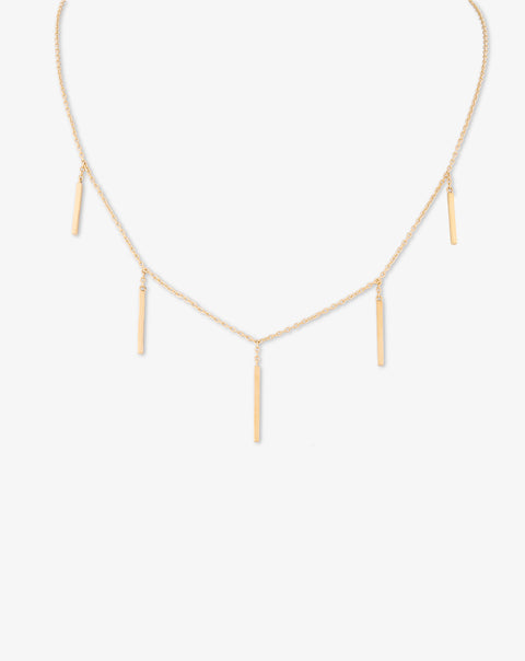 Yellow Gold Necklace with Drops